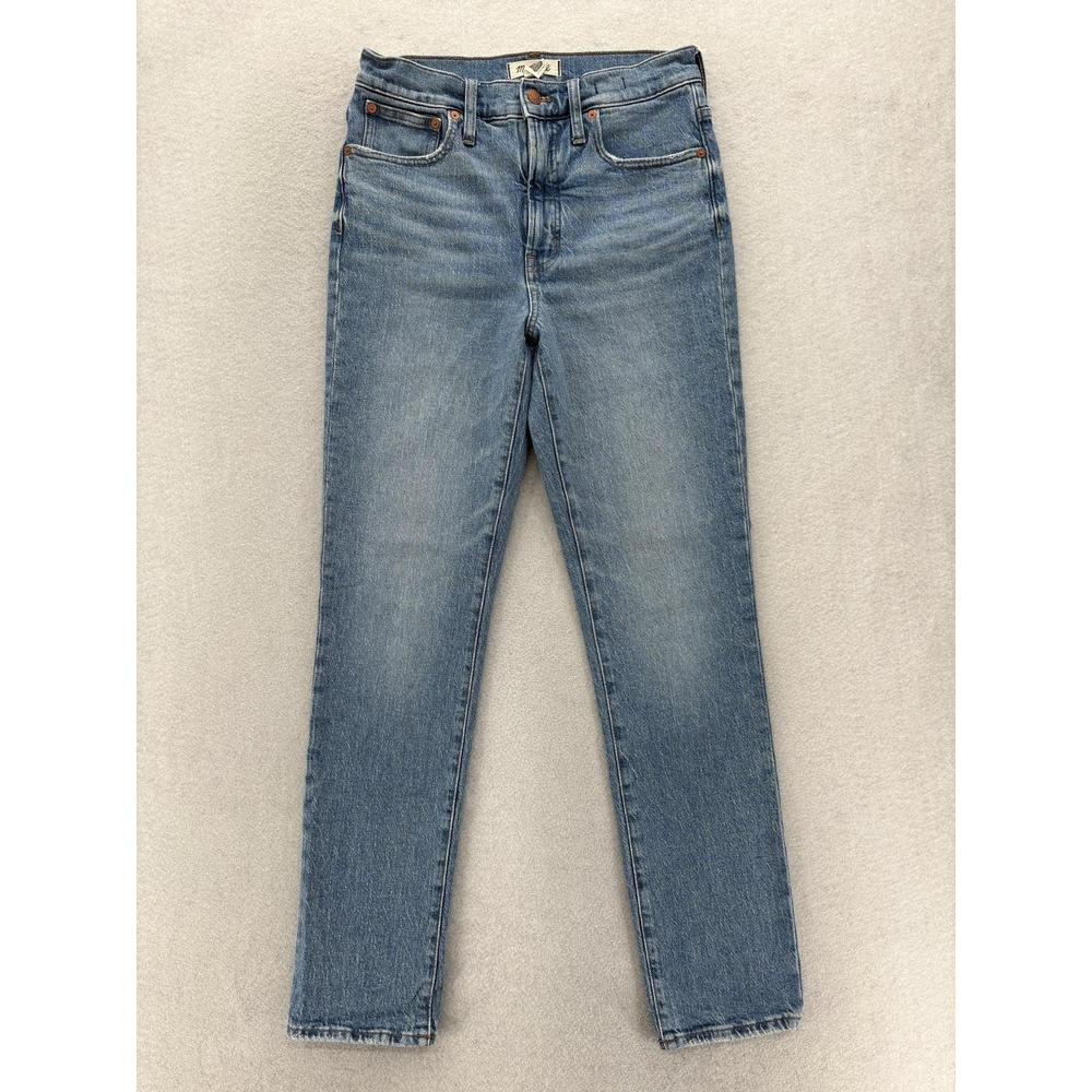 Madewell The Perfect Vintage Jeans Womens 27T Tall Blue Med Wash High Rise Pants